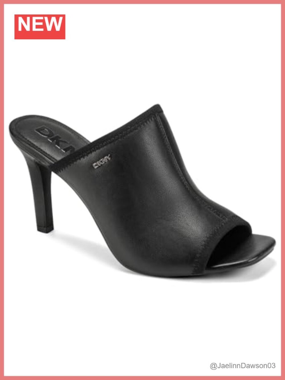 Womens Mule Sandal, Black, Slip-On, Comfortable Heel, Versatile